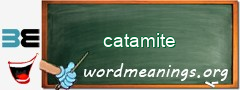 WordMeaning blackboard for catamite